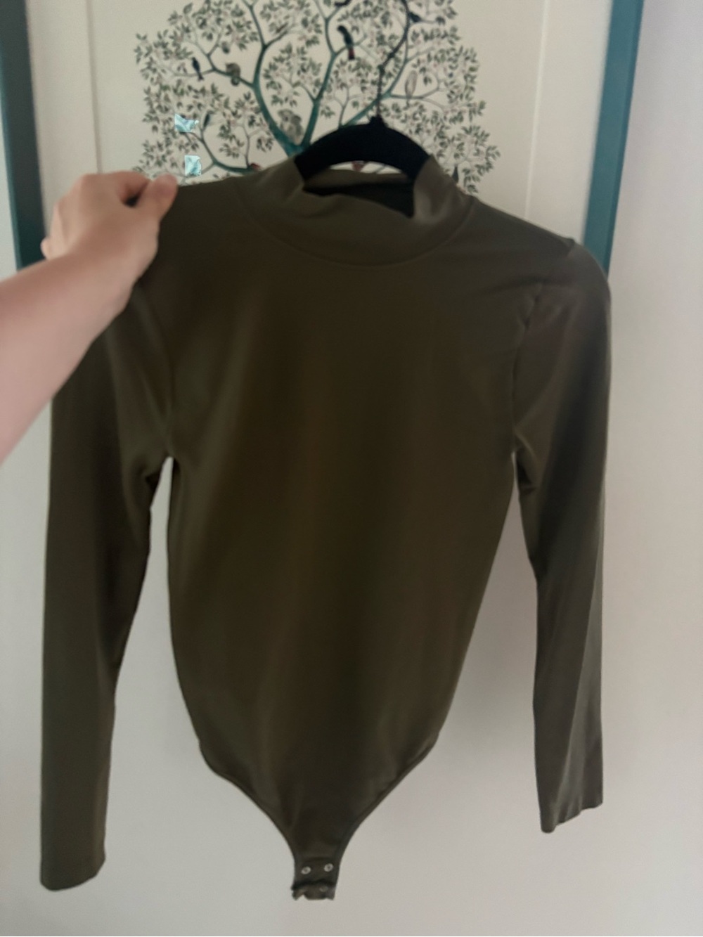 Dynamite Olive Green Stretch Bodysuit